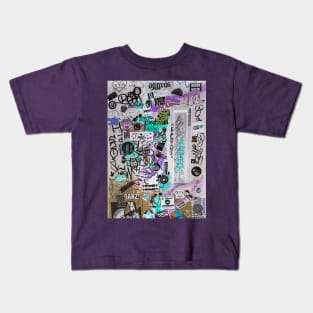 Urban Street Style Graffiti Tags Kids T-Shirt